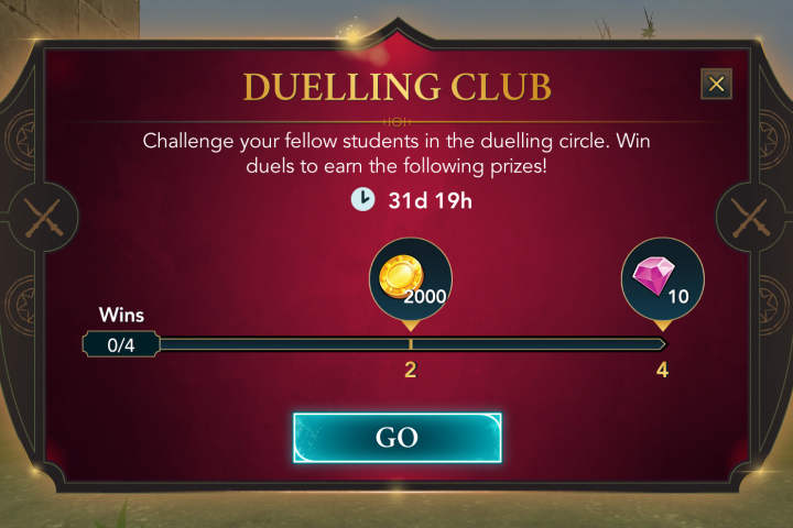 Harry Potter Hogwarts Mystery : Club de duel et événement lié, patch 1.7.0